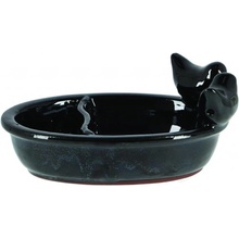 Esschert Design Napájadlo pre vtáky Duke 8,5 x 16 cm keramika čierna