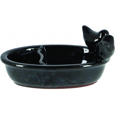 Esschert Design Napájadlo pre vtáky Duke 8,5 x 16 cm keramika čierna