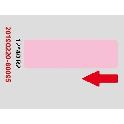 NIIMBOT štítky RP 12x40mm 155ks Pink pro D11 a D110 (A2A68301101)