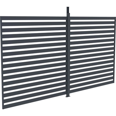 G21 fixní lamelová stěna 3,7x2,2 m pro pergolu Austin – Hledejceny.cz