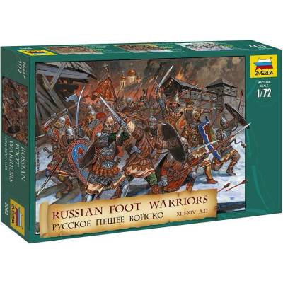 Zvezda Russian Foot Warriors XIII XIV A.D. 1:72