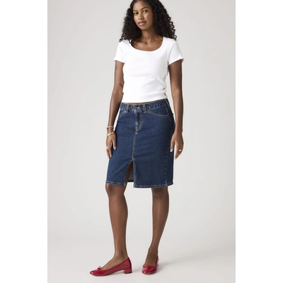 Levi's Low Midi Skirt 003Z6-0000 modrá