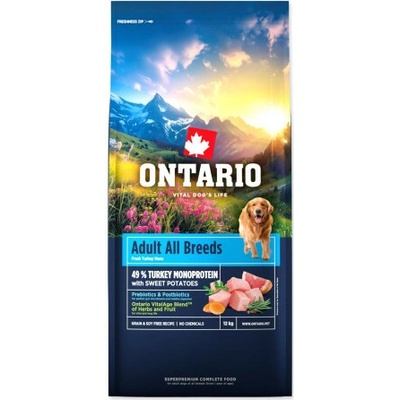 Ontario Adult All B. Monoprotein Turkey&Sweet Potato 12 kg