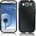 Samsung I9300 Galaxy S III Силиконов Калъф Черен + Протектор
