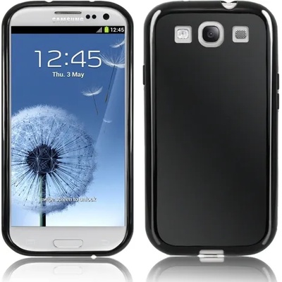 Samsung I9300 Galaxy S III Силиконов Калъф Черен + Протектор