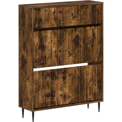 vidaXL Шкаф за обувки ZWOLLE 78 x 24 x 103 см Инженерна дървесина (896440)