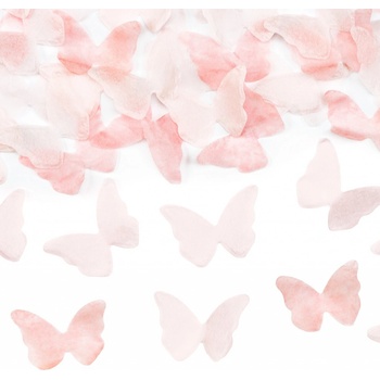 Vystreľovacie konfety PartyDeco Ružové motýle 20cm