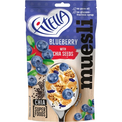 Fitella Borůvkové muesli s chia semínky 50 g