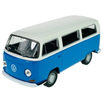 Welly Volkswagen ´72 T2 Bus modrá /cream 1:34-39