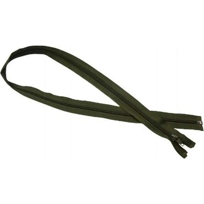 Spirálový zip, dělitelný - 57cm - tmavě zelený - BALENÍ 10 ks