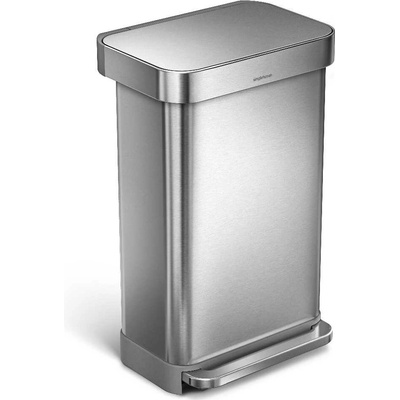 Simplehuman Nikaro Pedálový odpadkový kôš 45 l, matný nerez