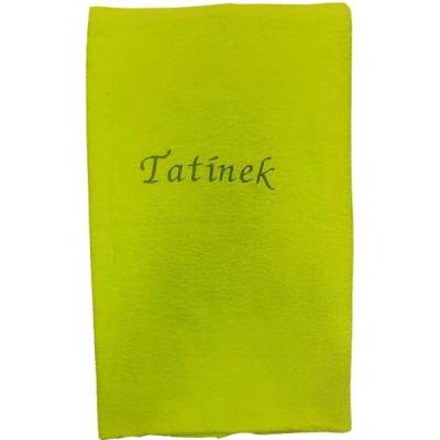 Top textil osuška s nápisem tatínek pistáciová 70 x 120 cm