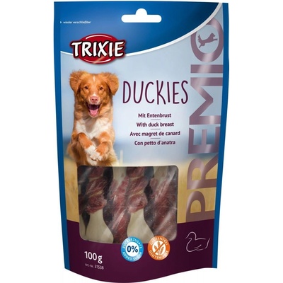 TRIXIE Premio DUCKIES kosti s vápníkem potažené kachním masem 100 g