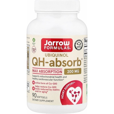 Jarrow Formulas Ubichinol QH-absorb 200 mg 90 softgelových kapslí