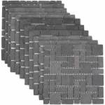 vidaXL Мозайка плочки Сиво 30 x 30 cm Мрамор (42033526)