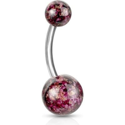 Šperky4U piercing do pupíku banánek BA01073-BR