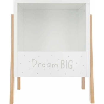 Atmosphera Dřevěný bílý regál do dětského pokoje, 40x33x30 cm