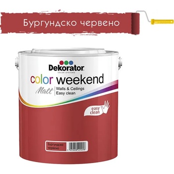 Image 1 of DEKORATOR ЛАТЕКС dekorator cw ЦВЕТЕН 2.5л БУРГ. ЧЕРВЕНО (2061402)