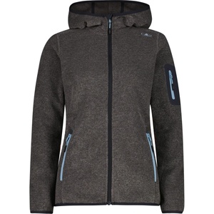 CMP Дамско поларено яке CMP Women's Jacket Fix Hood 3H19826A Fleece jacket - Antracite / Cool Blue - размер 42 (EU) (105-7520-0215)