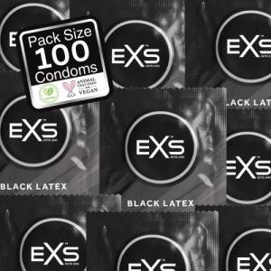 EXS Condoms 100 бр. Черни презервативи EXS Black - kondomi