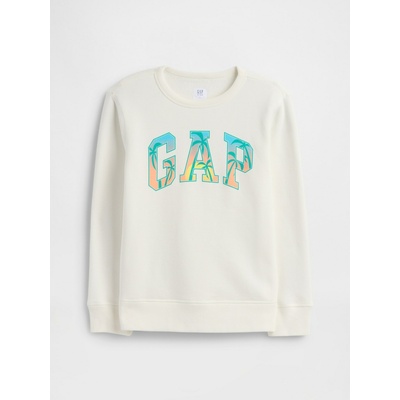 GAP Детски суитшърт с логото на GAP GAP | Byal | Момчешки | 104/110