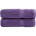 vidaXL Premium Shower Towels 2 pcs Purple 70x140 cm 600 gsm 100% Cotton - Untranslated (137356)