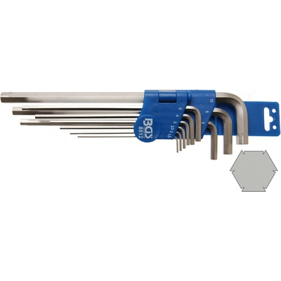 BGS technic Sada speciálních úhlových klíčů vnitřní šestihran 1,5 - 10 mm 9dílná BGS 8512