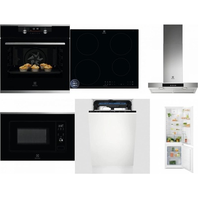 Set Electrolux KODDP77X + LIR60433B + LFT426X + LMS2203EMX + EEM23100L + LND5FE18S