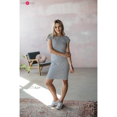 Kojící šaty Milky Dress Stripes – Zboží Mobilmania