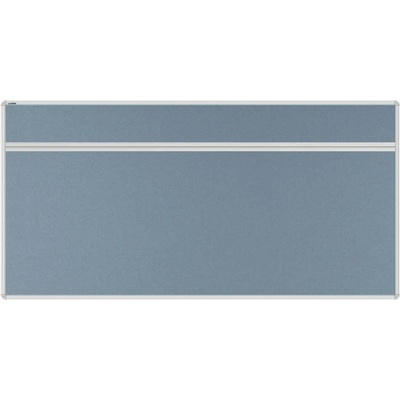 VMS VISION Stolový akustický paraván AKUSTIK ekoTAB oblý roh 160 x 80 cm tmavo šedý
