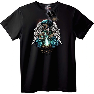 NOONEBRAND Тениска Ангелски Воин - 2XL, Black