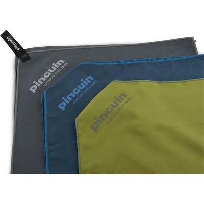 PINGUIN Micro towel 75 x 150 cm L.Grey - Logo