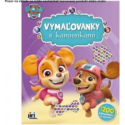 Vymaľovanky s kamienkami Labková patrola A4