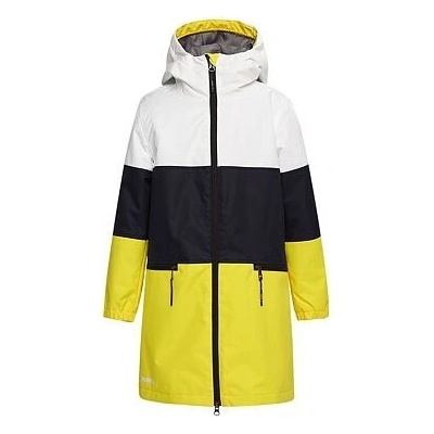Huppa Hanka Dívčí nepromokavý kabát white/yellow