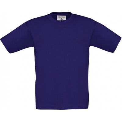 B&C detské tričko Exact 190/kids T-Shirt Indigo modrá