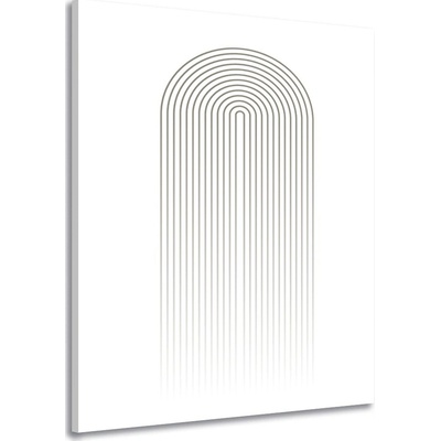 Obraz minimalistická duha Mid-Century - 100x150