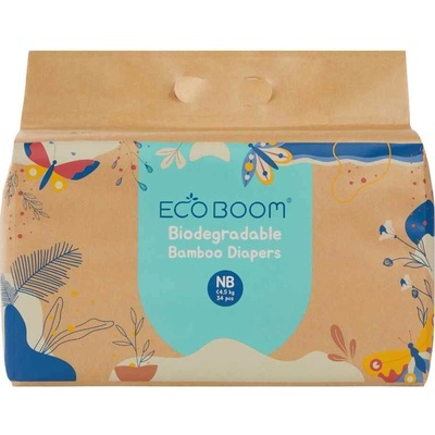 Ecoboom bambusové Joy Bamboo Newborn do 4.5 kg 34 ks