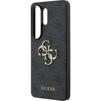 CG Mobile Samsung S26 Ultra GUESS 4G BIG METAL LOGO пластмасов протектор за телефон с устойчивост на удар, заден капак с кожен ефект, BLACK GUHCS26L4GMGGR (GUHCS26L4GMGGR)