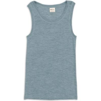 Engel Мъжко копринено термобельо Engel Tank Top Merino base layer - Bergblau - размер 54/56 (EU) (014-0743-0513)