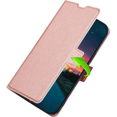 GKK Кожен Калъф за Huawei Nova 9 SE, GKK Card Book Case, Розов (5901017215833)