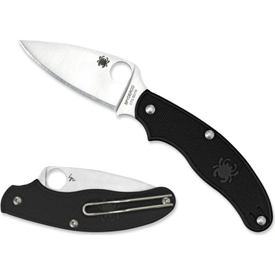 Spyderco C94PBK UK Penknife SLIPIT FRN Leaf Shape Flat Ground PlainEdge