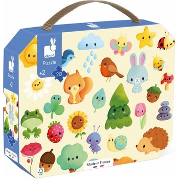 Image 1 of Janod Детски пъзел Janod - Картини от природата, 20 части (J02574)