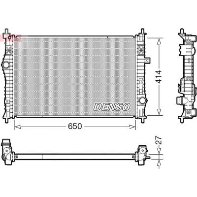 Chladič, chlazení motoru DENSO DRM21104 DRM21104