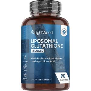 WeightWorld Глутатион (липозомен) с хиалуронова киселина, витамин C + алфа липоева киселина 90 капсули | WeightWorld (128930 WW)