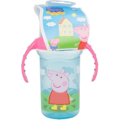 Stor tréningový hrnček so silikónovým náustkom Peppa Pig 330ml 85228