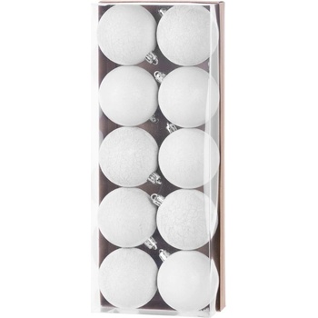 MagicHome Gule 10 ks biele na vianočný stromček 6 cm