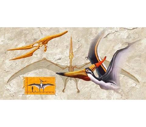 (C) 3D panoráma Pteranodon
