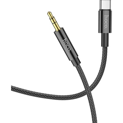 Hoco UPA19 USB-C - AUX Jack 3,5 mm 1m černý