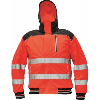 Cerva Zimná reflexná bunda Knoxfield Pilot Hi Vis červená