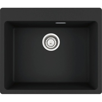 Franke Гранитна мивка Maris, единична, над плот, 590×500, цвят черен мат (114.0661.699)